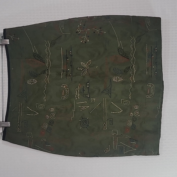 Meadow Rue by Anthropologie embroidered skirt size 6 great condition - Picture 1 of 4